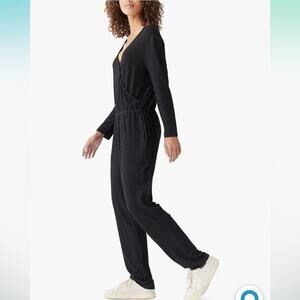 Lucky Brand Women’s Black Brushed Hacci Black Jumpsuit Size XS Nwt